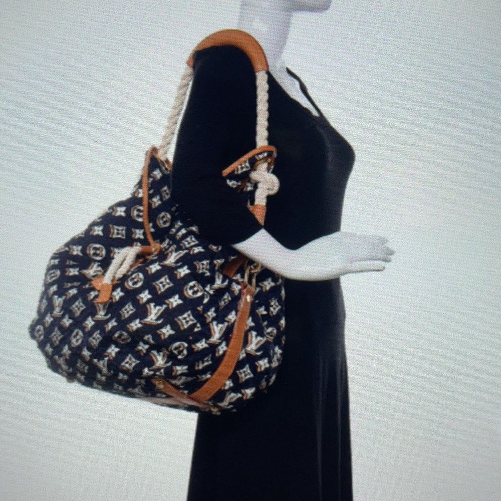 Louis Vuitton Limited Edition Navy Blue Bulles GM